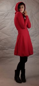 Baumwollkleid rot