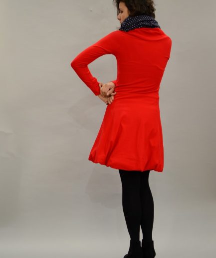 Hoodie Kleid rot