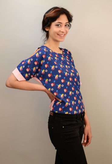Shirt schulterfrei vegane Mode