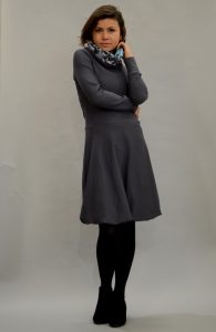 Baumwollkleid mit Kapuze