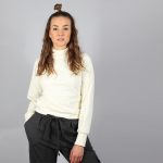 Turtleneck Pullover in creme weiß