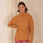 Stehkragen Pullover sand