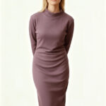 midi-kleid-bio-baumwolle-violett