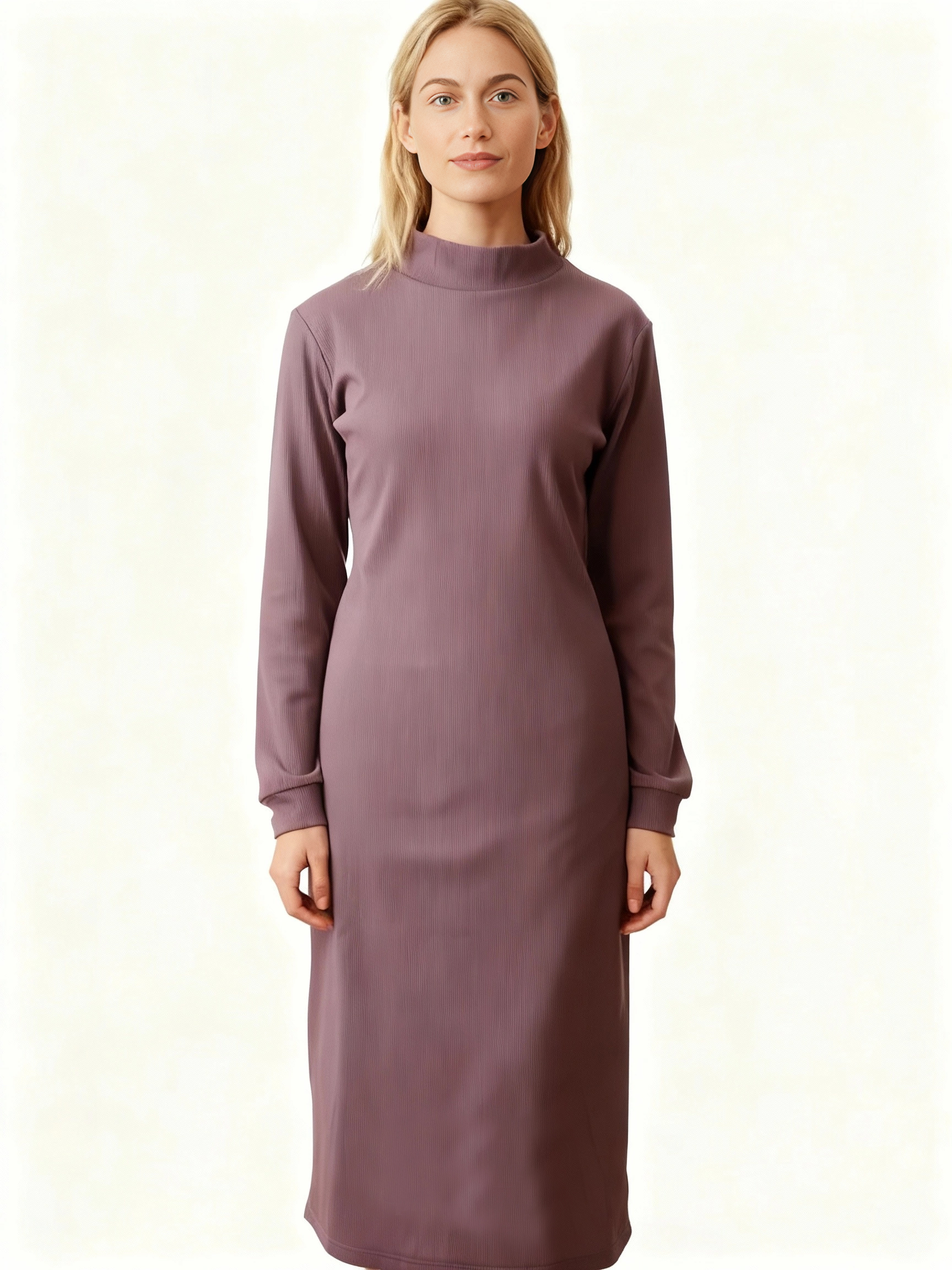 Noana2 midi-kleid-bio-baumwolle-violett