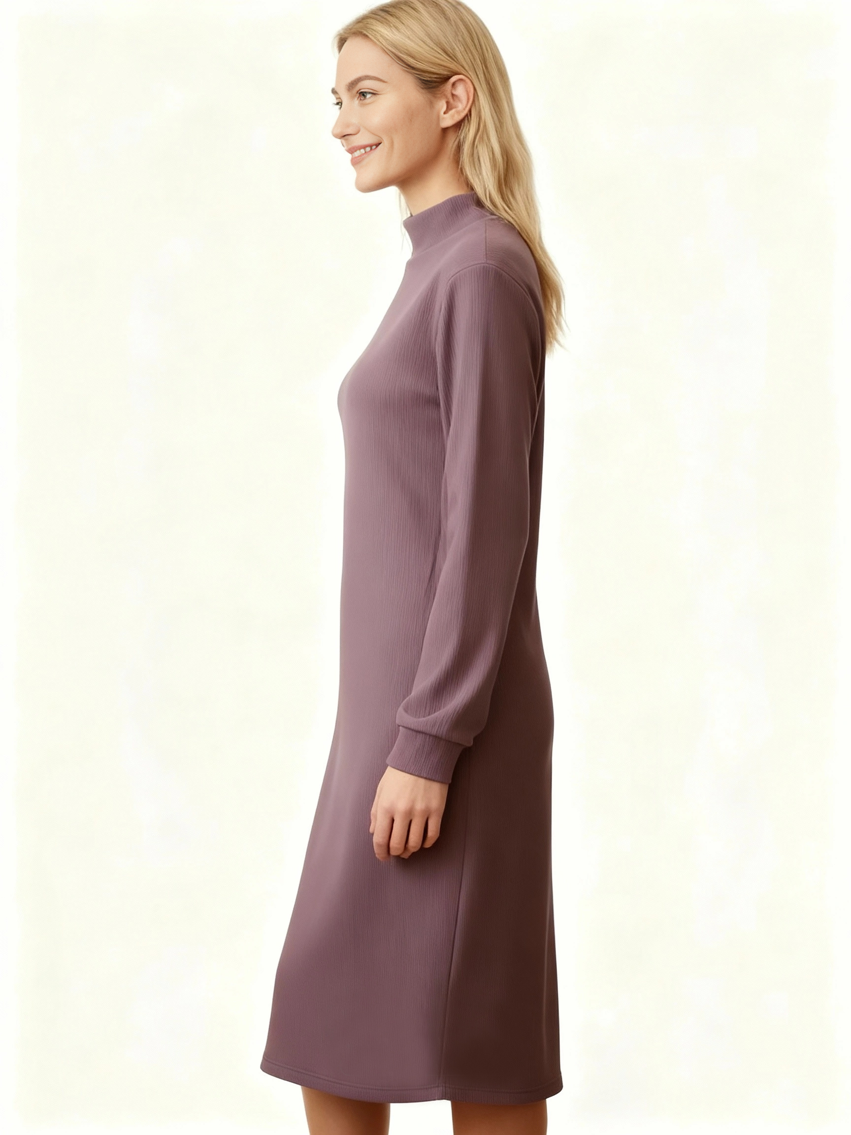 Noana5 midi-kleid-bio-baumwolle-violett