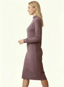 midi-kleid-bio-baumwolle-violett